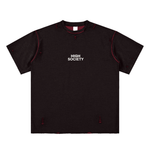 Hand-frayed Reversible T-shirt