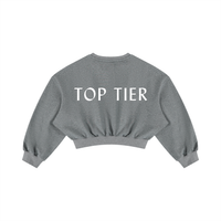 Top Tier Cropped Crewneck Sweatshirt