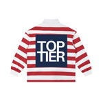 TOP TIER Stripe Polo Shirt