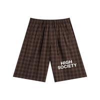 High Society Plaid Wide Leg Shorts