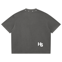 HIGH SOCIETY  Washed Boxy Studded T-Shirt