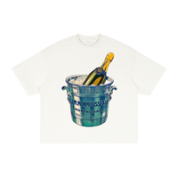 MONMOUSSEAU Textured Waffle Washed Boxy T-Shirt