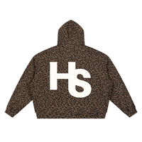 High Society Leopard Print Full Zip Hoodie