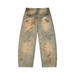 Men’s Vintage Wash Barrel Leg Jeans