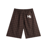 High Society Plaid Wide Leg Shorts