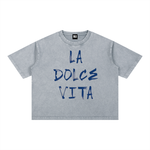 LA DOLCE VITA  Boxy Cotton T-Shirt