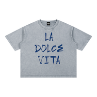 LA DOLCE VITA  Boxy Cotton T-Shirt