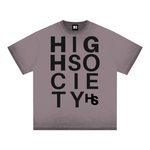 High Society Big Letter Cotton T-Shirt