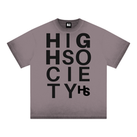 High Society Big Letter Cotton T-Shirt