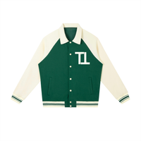 TOP TIER Raglan Sleeve Baseball Jacket