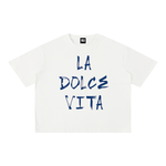 LA DOLCE VITA  Boxy Cotton T-Shirt