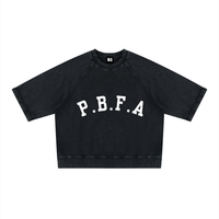 P.B.F.A Boxy Short Sleeve Sweatshirt