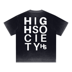 High Society Big Letter Cotton T-Shirt