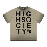 High Society Big Letter Cotton T-Shirt