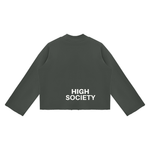 High Society Raw Edge Boxy Sweatshirt
