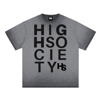 High Society Big Letter Cotton T-Shirt