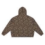 Unisex Leopard Full Zip Hoodie