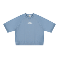 Vintage Wash Boxy Short Sleeve Sweatshirt