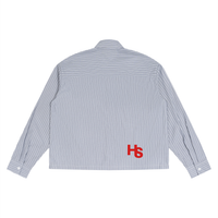 HIGH SOCIETY Boxy Striped Shirt