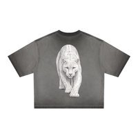 White Panther Dyed Boxy T-Shirt