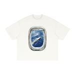 WINDOW SEAT Textured Waffle Washed Boxy T-Shirt