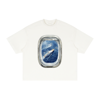 WINDOW SEAT Textured Waffle Washed Boxy T-Shirt