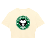 NATURALLY DOPE  Ribbed Crop T-Shirt