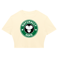 NATURALLY DOPE  Ribbed Crop T-Shirt