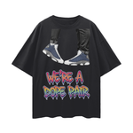 "Retro Flint" Loose Drop Shoulder T-Shirt