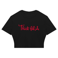 THICK-FI-LA Ribbed Crop T-Shirt