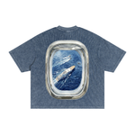 Window Seat  Waffle Washed Boxy T-Shirt