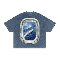 Window Seat  Waffle Washed Boxy T-Shirt