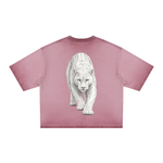White Panther Dyed Boxy T-Shirt