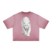 White Panther Dyed Boxy T-Shirt