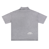 Heavyweight Snow-Washed Polo T-Shirt