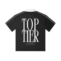 Contrast Collar Short-Sleeve Polo Shirt
