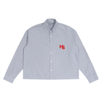 HIGH SOCIETY Boxy Striped Shirt