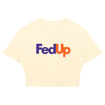 FED UP Ribbed Crop T-Shirt