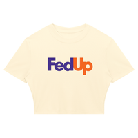 FED UP Ribbed Crop T-Shirt