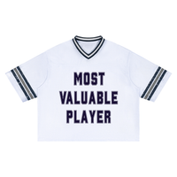 MOST VALUABLE PLAYER  Boxy Striped Soccer Jersey
