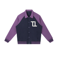 TOP TIER Raglan Sleeve Baseball Jacket