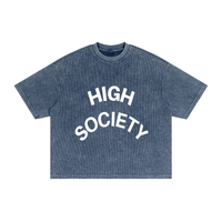 Window Seat  Waffle Washed Boxy T-Shirt