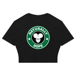 NATURALLY DOPE  Ribbed Crop T-Shirt