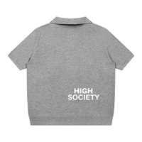 High Society  Oversized Polo Shirt