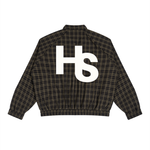 High Society Plaid Full-Zip Track Jacket