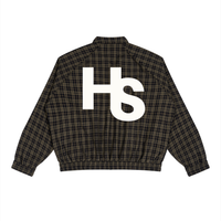 High Society Plaid Full-Zip Track Jacket