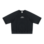 Vintage Wash Boxy Short Sleeve Sweatshirt