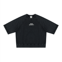 Vintage Wash Boxy Short Sleeve Sweatshirt