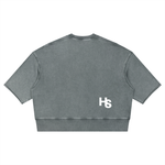 Mineral Wash Boxy Raw Edge T-Shirt