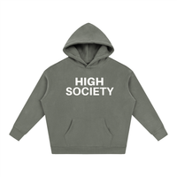 High Society Oversize Fleeced Hoodie